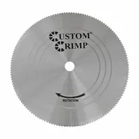 Steel hose-cutting blade with 140 teeth, 0.13-inch cut width, and 5/8-inch arbor. Designed for cutting reinforced rubber hose in maintenance and repair operations