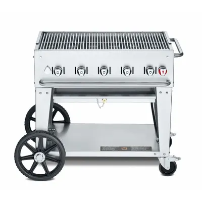 CROWN VERITY MCB-36 Wheeled Gas Grill, Natural Gas, 5 Burners, 79,500 BtuH - Wheeled Grills
