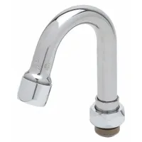 T&S BRASS Spout: Spout, Arc, Swivel Spout, Brass, Chrome, 26.3 gpm Flow Rate, Laminar, Nozzle (MPN 131X)