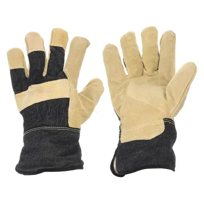 CONDOR Leather Gloves: L ( 9 ) - Work Gloves