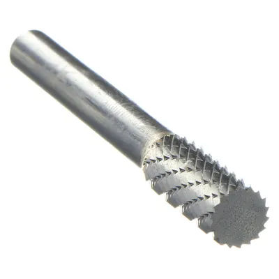 WIDIA METAL REMOVAL Carbide Bur: Cylinder, SA-2, Double Cut, 5/16" x 3/4" Head - Double-Cut Cylinder Burs
