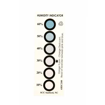SCS 6HIC200 Humidity Indicator, 6-Dot Blotter Paper, 200-Pack - Humidity Indicators