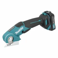 This cordless shear operates at 300 strokes per minute and is powered by a 12V Max CXT® Li-Ion battery (2.0 Ah). It is designed for cutting carpet, rubber, and thin leather up to 1/8 in thick. Suitable for trimming and upholstery applications. Battery and charger sold separately.