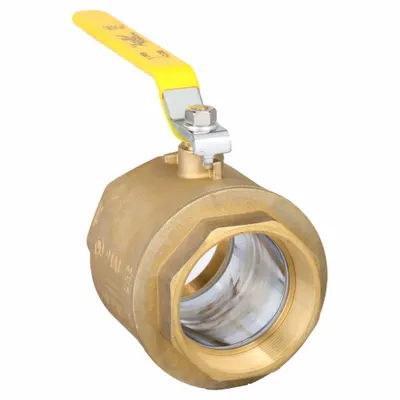 APOLLO Manual Two-Way Ball Valve: 4 in, Brass, Straight, FNPT x FNPT - Brass Ball Valves