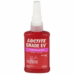 LOCTITE Low-Strength Threadlocker 079 is a purple, low-strength threadlocker supplied in a 1.69 fl oz bottle. It is used to secure and seal small-diameter fasteners such as set screws and adjustment screws, where low breakaway torque is required. The product prevents loosening from vibration while allowing disassembly with hand tools.
