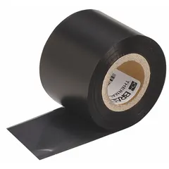 Black wax/resin ribbon, 1 9/16 in x 500 ft, for THT 3" Core Printers. UL Recognized and chemical-resistant. Used for industrial labeling such as asset tags, safety signs, and pipe marking.