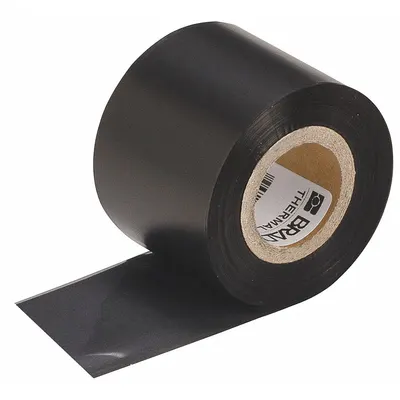 BRADY R4303 Single-Color Printer Ribbon, Black, Wax/Resin, R4300 Series - Brady Single-Color Ribbons