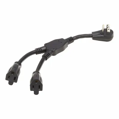EATON TRIPP LITE P024-001-15D-2 1 ft Power Cord with Splitter - General Purpose Power Cords with Splitters