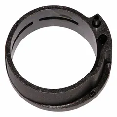 Replacement cylinder assembly for industrial equipment, enabling linear motion or actuation in pneumatic or hydraulic systems. Suitable for use in manufacturing, packaging, or material handling applications.