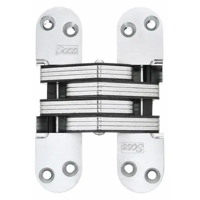 SOSS Concealed Hinge: 5 1/2 in Leaf Ht, 1 3/8 in Leaf Wd, Full Mortise Mounting - Full Mortise-Mount Concealed Hinges