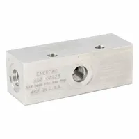 ENERPAC Manifold: 5,000 psi Max Pressure, Aluminum, 1.25 in Overall Ht, 3.5 in Overall Lg (MPN A60)