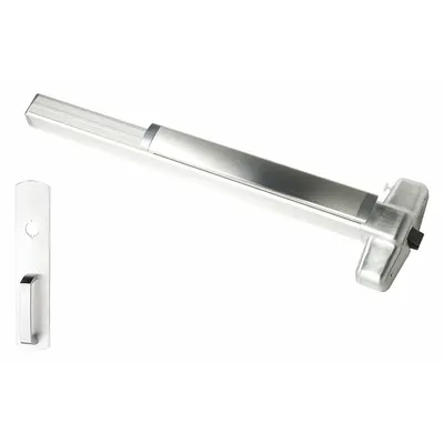 VON DUPRIN 99NL-F 3 US28 Rim Exit Device with Night Latch - Rim Push Bars