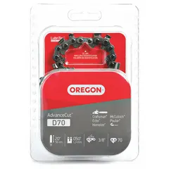 Chainsaw chain with 3/8 in pitch, 0.05 in gauge, 70 drive links, and 7/32 in file size. Suitable for cutting wood in medium-duty applications such as forestry, tree care, and firewood preparation.