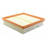 Square panel cabin air filter with cellulose media. Overall length 8 9/32 in. Designed for installation in the cabin air intake to filter airborne particles entering the passenger compartment. Compatible with Volvo vehicles