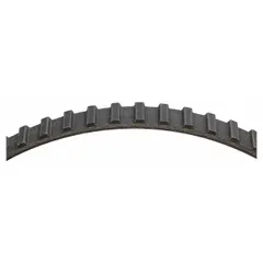 This DAYCO belt serves as both a timing belt and a metric V-belt, with an effective length of 1,267 mm. It features fiberglass reinforcing cord material and is designed for automotive engine timing and accessory drive systems.