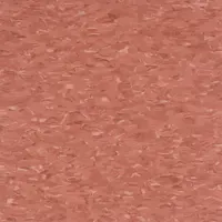 Vinyl composition tile (VCT) with a smooth surface in Terra Cotta color. Each tile measures 12 inches wide and provides 45 sq ft of coverage per carton. Suitable for commercial and light-industrial flooring applications requiring durable, easy-to-clean surfaces
