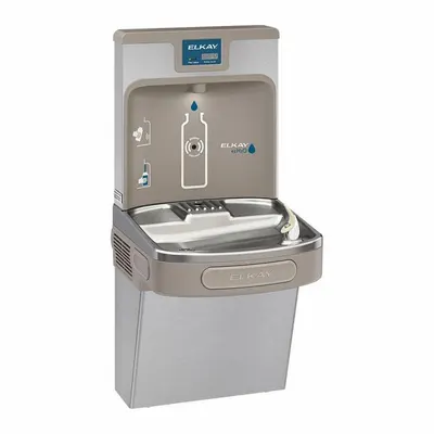 ELKAY LZS8WSSP On-Wall Single Drinking Fountain with Bottle Filler - On-Wall Single Drinking Fountains with Bottle Fillers