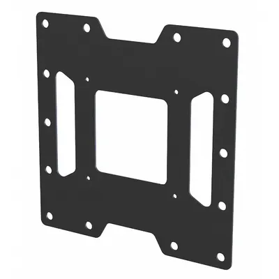 PEERLESS Adaptor Plate: Wall, Max. 115 lb, Fixed, Gloss, Black, For Televisions - Fixed Television Mounts