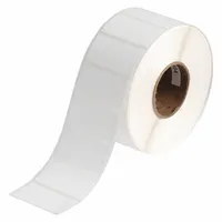 Pre-Cut Label Stock Roll: Rectangle, 1 in x 2 in, 2 in x 1 in, Cryogenic Autoclavable Polypropylene (MPN J20-137-7425J)