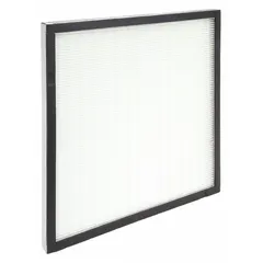 Panel/rigid cell pre-filter for negative air machines. Captures large airborne particles before they reach the main filter. Measures 16 in nominal height, 16 in nominal width, and 1 in nominal depth. Maximum airflow rating of 533 cfm. Compatible with manufacturer model number F270.
