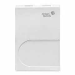 Indoor temperature sensor for surface mounting, compatible with TEC2100 Series controllers. Hardwired connection, includes mounting hardware. Temperature range 32° to 122°F. Used for ambient temperature monitoring in HVAC systems.