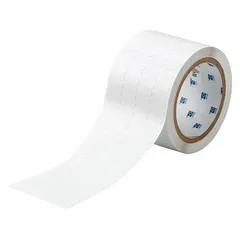 Polyimide precut label roll with permanent adhesive, measuring 2 61/64 in x 13/64 in. Compatible with the A8500 printer series. Used for durable identification in industrial environments, such as asset tracking, wire marking, and component labeling.
