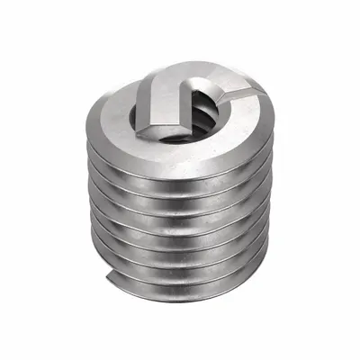 HELI-COIL Screw-Locking Tanged Helical Insert, M2.5-0.45, Plain, 100 PK - Screw-Locking Tanged Helical Inserts