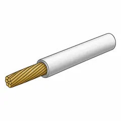 This XLPE-insulated primary wire features a single 12 AWG conductor with white insulation, rated at 60 V. Supplied in a 500 ft spool, it is designed for applications requiring high flexibility and resistance to heat, oil, and abrasion. Suitable for general-purpose wiring in vehicles, trailers, and marine environments.