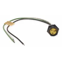BRAD HARRISON External Thread Receptacle: 130013, 1/2"-14 Mounting Thread Size, 1 ft Wire Lg, 3 Pins (MPN 1R3004A20A120)