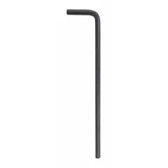 L-shaped hex key with 9/64 in SAE tip size, long length, made of alloy steel with black oxide finish. Includes 2 tips. Used for tightening or loosening hex socket screws and bolts in assembly and repair tasks.