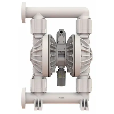 VERSAMATIC Double Diaphragm Pump: Polypropylene Body, 2 in, Flange Connection, 177 gpm - Polypropylene Housing AODD Pumps