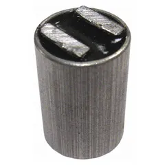 Cylindrical encased ceramic magnet with 2-pole configuration. Measures 0.75 in thick with 1/2 in outside diameter and provides 3.8 lbf maximum pull force. Suitable for holding, lifting, or positioning ferrous parts in industrial fixturing, assembly, and material handling applications.