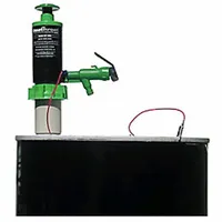 Hand-operated siphon pump for transferring liquids from drums or containers. Features a polypropylene housing and suction tube, piston and spout design, delivering 48 oz per stroke. Suitable for non-corrosive fluids in industrial, agricultural, and food-processing environments