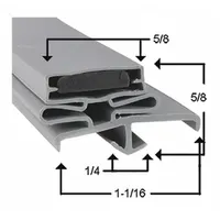 This gasket is a replacement seal for Delfield commercial refrigerators and freezers. It helps maintain proper door sealing to support consistent temperature control and energy efficiency in foodservice environments