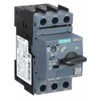 SIEMENS Manual Motor Starter: Non-Reversing, 3 Poles, 12.5 A, Thermal Protection, Selector Switch (MPN 3RV20111KA10)