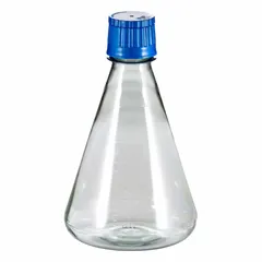 APPROVED VENDOR Polycarbonate Erlenmeyer Flask, 2000 mL, Sterile, Graduated with Closure
