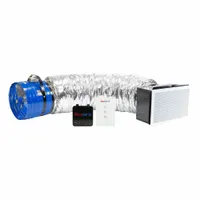 Whole House Fan: Ceiling Mount, 16 in Blade, 3,126 cfm Max., 1,608 sq ft Coverage, Low Noise (MPN QC CL-3100 RF)