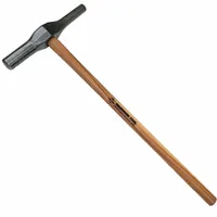 Spike Maul: Grade B Alloy Steel, Wood Handle, 10 lb Head Wt, 1 1/2 in Dia, 36 in Overall Lg (MPN 50361)