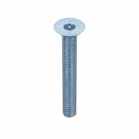Machine Screw: #10-24 Thread Size, 1 1/2 in Lg, Steel, Zinc-Plated, Flat, Torx®/Star, 50 PK (MPN 400710)
