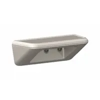 CORTECH Shelf/Step: Stone Gray, 5 in Overall Ht, 15 in Overall Wd, 15 in Overall Dp, 1 Shelves, ISO (MPN 7600SG)