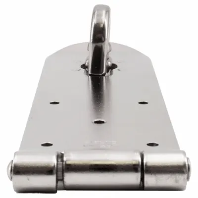 SUGATSUNE Locking Hasp: Stainless Steel, 2 in Ht, 1 3/8 in Lg, 6 in Wd - Locking Hasps