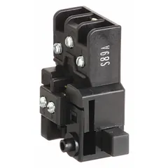 Replacement power control switch for MAKITA LS1040 chop saw. Restores on/off function for cutting metal, masonry, or wood. Direct replacement component for maintenance and repair.