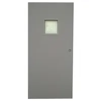 Steel security door with a square window and 90-minute fire rating. Cylindrical lock type, non-handed orientation. Door opening height 80 in. Suitable for commercial and industrial applications requiring fire-rated access