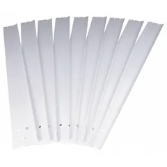 This ceiling fan blade kit is designed for use in HVAC and refrigeration systems to replace or upgrade fan blades on ceiling-mounted circulators. It is suitable for improving air movement in industrial and commercial spaces such as warehouses, factories, and cold storage areas.