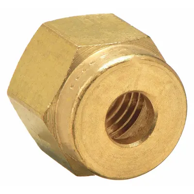 PARKER Single-Ferrule Brass Compression Fitting, 1/16" Thread Size - Single-Ferrule Brass Compression Fittings