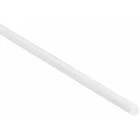 Round ABS welding rods for hot-air welding of ABS plastics. Each rod is 1/8 inch in diameter and 48 inches long. Pack of 47 rods weighs 1 lb. Color: white. Used for repairing and fabricating ABS parts such as automotive components, enclosures, and piping systems