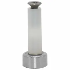 This magnetic standoff kit includes 12 rare earth magnets with male M3 x 0.5 threaded studs. Each magnet has a 0.394 in outside diameter. Used for mounting sensors, brackets, or fixtures to ferrous surfaces in industrial automation and machining applications.