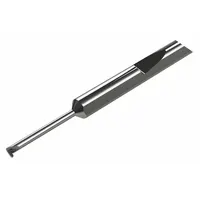 This grooving tool is designed for precision grooving, parting, and slotting operations in metalworking. It features a 0.1875-inch shank diameter, right-hand cutting direction, and 1.500-inch overall length. Suitable for use in CNC lathes and manual machines