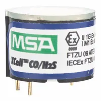 Replacement carbon monoxide sensor for MSA ALTAIR 2X gas detectors. Measures 0 to 200 ppm with a 15-second response time. Used in industrial environments for toxic gas monitoring during confined-space entry, refinery, and chemical plant operations
