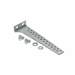 This lever arm assembly is a mounting kit for pneumatic damper actuators. It is designed for use with JOHNSON CONTROLS Model D-3000 pneumatic damper actuators. The assembly connects the actuator to valve linkages in HVAC and industrial air-control systems.